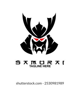 Logo Ronin. Projeto de ilustração do vetor do logotipo do Samurai. Logo Ninja.