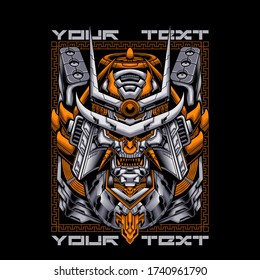 Ronin mecha enfurecida máscara