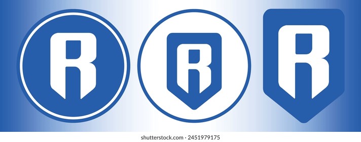 ronin-ron cryptocurrency logo illustrations on abstract background. 3d illustrations.