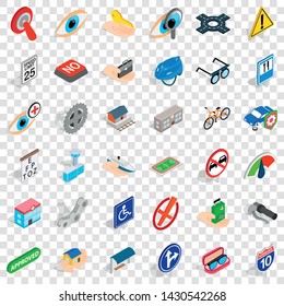 Rood icons set. Isometric style of 36 rood vector icons for web for any design