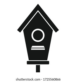 Roof bird house icon. Simple illustration of roof bird house vector icon for web design isolated on white background