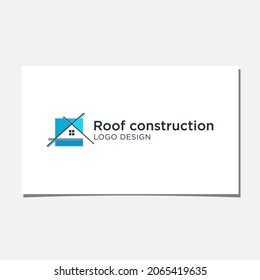 ROOF CONSTRUCTION LOGO DESIGN VECTOR