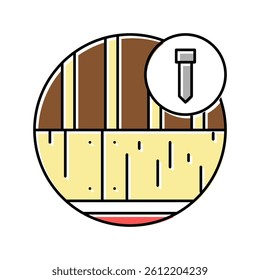 roof deck color icon vector. roof deck sign. isolated symbol illustration