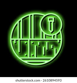 roof deck neon light sign vector. roof deck illustration