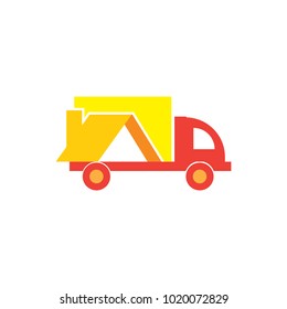 Roof Delivery Logo Icon Design