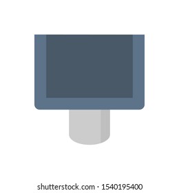 Roof gutter vector icon design on white background for drainage system graphic design element.