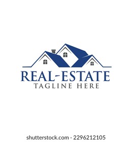 Roof, Home, House, Construction, architecture, apartment, duplex, Properties, dormitory, dwellings, mortgage, real estate logo Design Vector Illustration