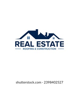 Roof, Home, House, Construction, architecture, apartment, duplex, Properties, dormitory, dwellings, mortgage, real estate logo Design Vector Illustration