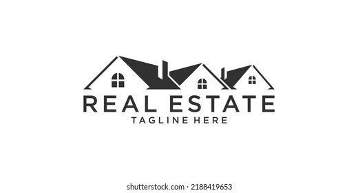 Roof Home Logo Vector Design Concept Stock Vector (Royalty Free ...