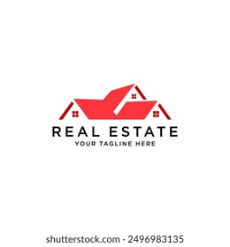 Roof and home logo vector design concept. Real estate logo