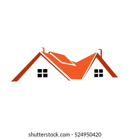 Roof Home Property Logo Design Template