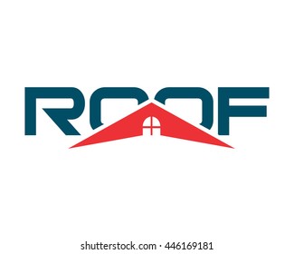roof home typography housing home residence residential real estate image vector icon