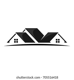 logotipo do vetor do telhado da casa