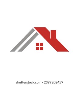 roof house company building logo