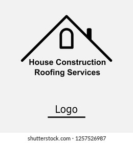 roof, house, construction, services, logo, badge, vector eps 10