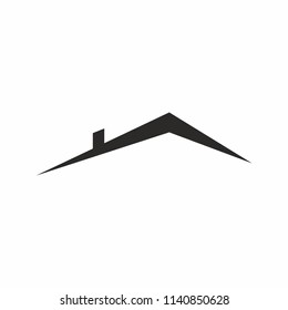 	
Roof house icon logo. Vector 