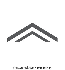 Roof house icon logo. Vector
