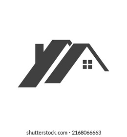 Roof house icon logo. Vector