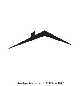 Roof house icon logo vector symbol sign