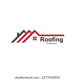 roof house icon logo vector