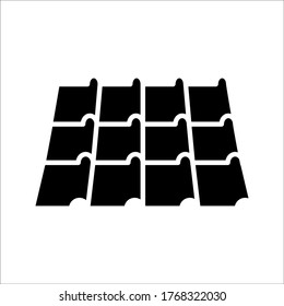 Roof house icon on white background