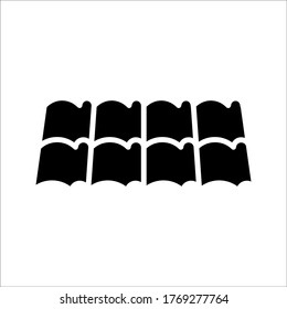 Roof house icon on white background