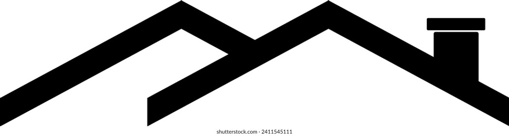 Techo del icono de la casa. vector de techo 