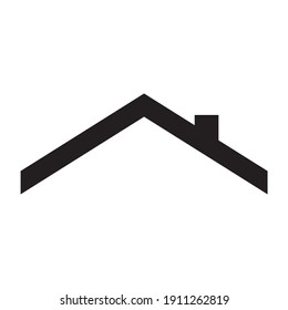 Roof of the house isolated icon, roof vector icon