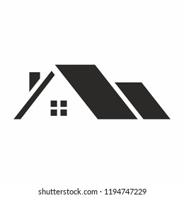 Roof house logo icon. Vector 