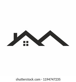 Roof House Logo Icon Vector Stock Vector (Royalty Free) 1194747235 ...