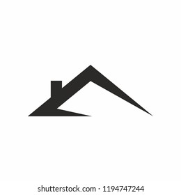 Roof House Logo Icon. Vector 