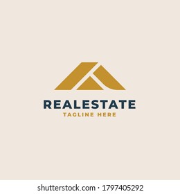 roof house logo template. Vector illustration