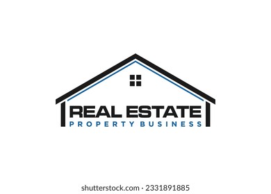 Roof house real estate logo design property icon symbol family