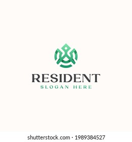 Roof House Real Estate Modern Concept Logo Template Vector Illustration