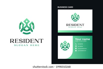Roof House Real Estate Modern Concept Logo Template Vector Illustration