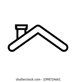 Roof house vector icon