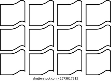 Roof icon. Construction and roofing repair of the roof house. Property and characteristics of different types roofs. Layers of materials, tools, showcasing the texture and pattern template design