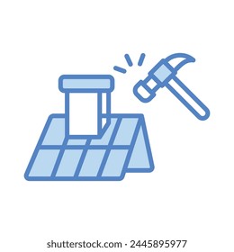 Roof icon editable stock vector illustration