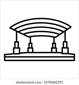 Roof Icon Element For Design