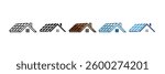 Roof Icon Set Multiple Style Collection