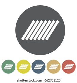 Roof icon set.Vector illustration
