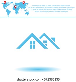 Roof  icon. Vector design.