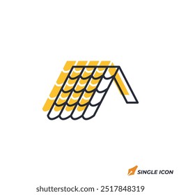 roof icon vector illustration. roof symbol isolated on white background