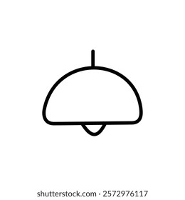 Roof lamp icon flat editable icon mark