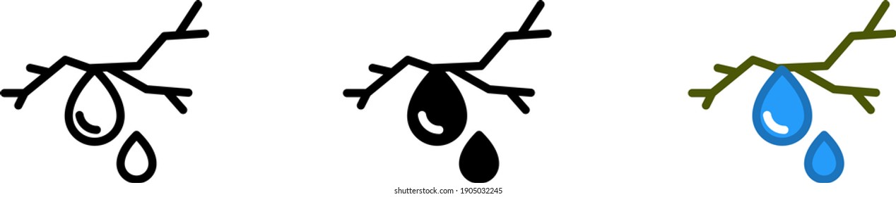 Roof leak icon , vector illustration