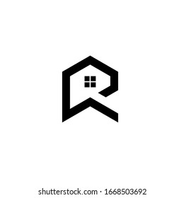 Roof Letter R Home Logo