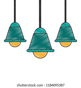 Roof lights isolated scribble