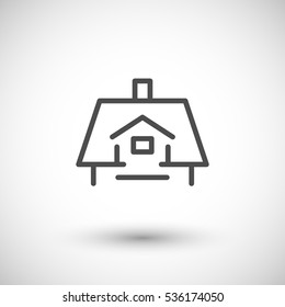 Roof line icon