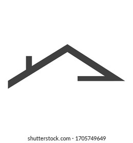 Roof logo house icon simple design. Vector