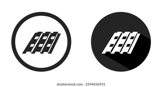 Roof logo. Roof icon vector design black color. Stock vector.